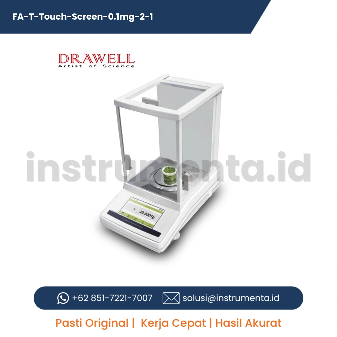 Distributor Resmi FA-T Touch Screen Analytical Balance 0.1mg Timbangan Analitik Presisi Tinggi Ready Stock